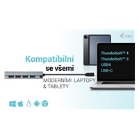 i-tec USB-C Metal Nano 2x HDMI Docking Station, PD 100W