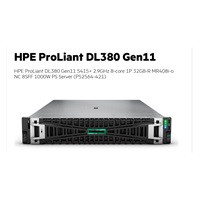 HPE PL DL380g11 5415+ (2.9/8C/23M/4800) 32G MR408i-o/4G 8-26SFF 1000Wtit 2x10G iLO6 base-T 2U NBD333
