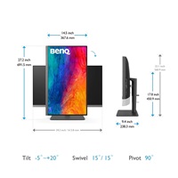 BENQ MT PD2706U 27", IPS, 3840x2160, 350nits, 1200:1, 5ms, HDMI, DP, USB-C, USB, Repro, VESA, černý
