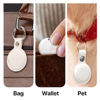 MiLi MiTag  – smart lokátor s koženou klíčenkou, bílá