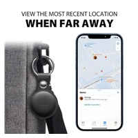 MiLi MiTag  – smart lokátor s koženou klíčenkou, bílá