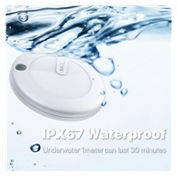 MiLi MiTag  – smart lokátor s koženou klíčenkou, bílá