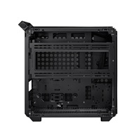 Cooler Master case Qube 500 Flatpack, E-ATX, Průhledná bočnice, 1x 120mm Fan, Černá