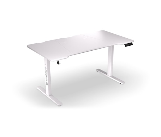 Endorfy herní stůl Atlas L electric OWH / 150cm x 78cm / nosnost 80 kg / elektricky výškově stavitelný (73-120cm) / bílá