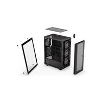 ENDORFY Case Ventum 200 ARGB, Průhledná bočnice, ATX, 4x120mm ARGB Fan, černá