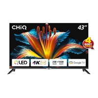 CHiQ U43QM8E TV 43", QLED, Google TV, Frameless, Dolby Audio, dbx-tv