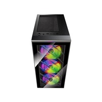 Fortron skříň Midi Tower CMT192, průhledná bočnice, ATX, 4x RGB větrák, černá