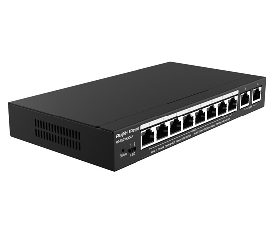 Reyee RG-ES210GC-LP Smart mananged PoE switch, 8x PoE