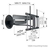 Vogel‘s TVM 7655 Designmount