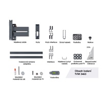 Vogel‘s TVM 3463 OLED TV rameno 3 klouby M