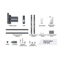 Vogel‘s TVM 3643 TV rameno 2 klouby L