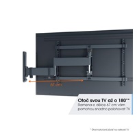 Vogel‘s TVM 3643W TV rameno 3 klouby L