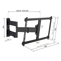 Vogel‘s TVM 3843 TV rameno 3 klouby XL