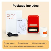 Niimbot Tiskárna štítků B21S Smart, červená + role štítků 210ks