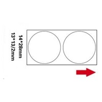 Niimbot štítky R 14x28mm 220ks WhiteRound B pro D11 a D110