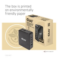 Club3D cestovní nabíječka 140W GaN technologie, 3xUSB-C, 1xUSB-A, PPS + PD 3.1 Support