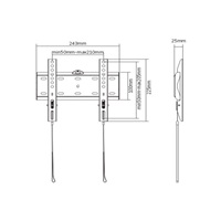 GEMBIRD Držák TV WM-42F-01, 23"-42" (30kg), pevný