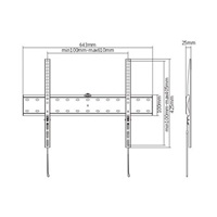 GEMBIRD Držák TV WM-70F-01, 37"-70" (40kg), pevný