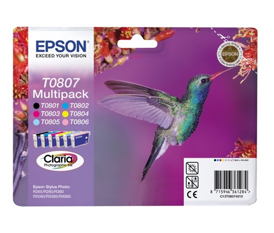 EPSON ink čer+bar CLARIA Stylus Photo R265/ RX560/ R360 - photo multipack