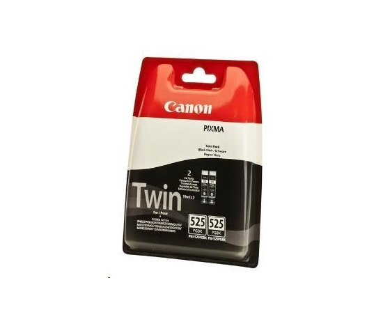 Canon CARTRIDGE PGI-525 PGBK černá TWIN-PACK pro PIXMA MG5150, iX6550, MG5150, MG5250, MG5350, MG6150, MG8150 (680 str.)