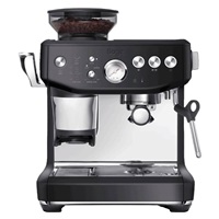 SAGE SES876BTR pákový kávovar, 1850 W, 15 barů, vestavěný mlýnek, parní tryska, černý