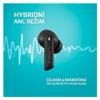 LAMAX Clips1 ANC - špuntová sluchátka - černé