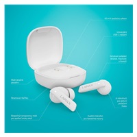 LAMAX Clips1 ANC- špuntová sluchátka - bílé