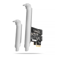 AXAGON PCES-SJ2, PCIe řadič - 2x interní SATA 6G port, JMB582, SP & LP