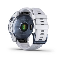 Garmin fenix 7 Sapphire Solar,Titan Blue/ White Silicone Band, EU