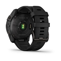 Garmin fenix 7X Sapphire Solar, Titan Carbon Gray/ Black Silicone Band, EU