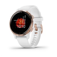 Garmin GPS sportovní hodinky Venu2S Rose Gold/White Band, EU
