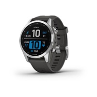 Garmin fenix 7s Glass, Silver/ Graphite Silicone Band, EU