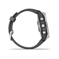 Garmin fenix 7s Glass, Silver/ Graphite Silicone Band, EU