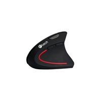 C-TECH myš VEM-09C, vertikální, 6 tlačítek, černá, USB