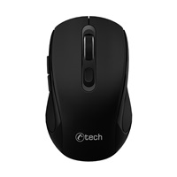 C-TECH myš Dual mode WLM-12BK, bezdrátová, 1600DPI, 6 tlačítek, černá, USB nano receiver