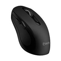 C-TECH myš Dual mode WLM-12BK, bezdrátová, 1600DPI, 6 tlačítek, černá, USB nano receiver