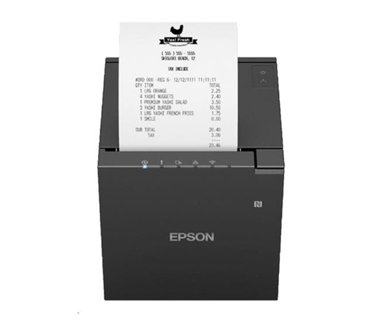 Epson TM-m30III, USB, USB-C, BT, Ethernet, Wi-Fi, 8 dots/mm (203 dpi), cutter, black