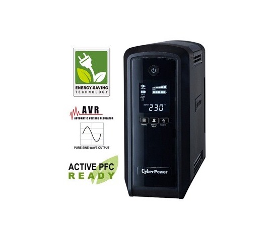 CyberPower PFC SineWare LCD GP UPS 900VA/540W, Schuko zásuvky - předváděcí