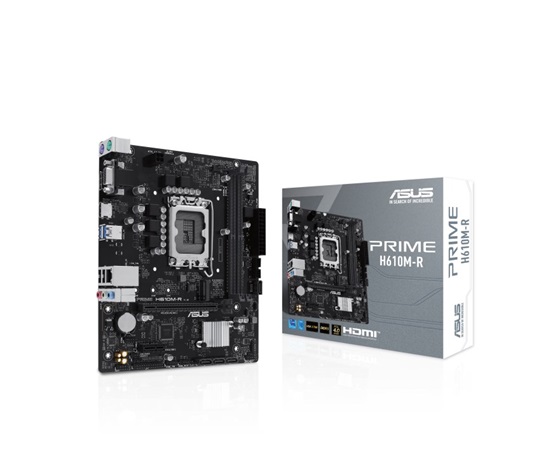 ASUS MB Sc LGA1700 PRIME H610M-R SI, Intel H610, 2xDDR5, 1xHDMI, 1xDVI, 1xVGA, mATX