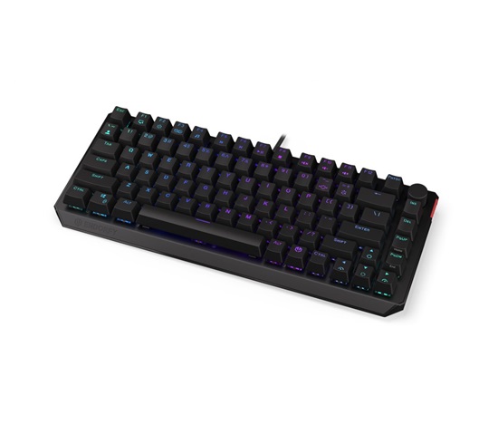 Endorfy herní klávesnice Thock 75% Red/ drátová / USB / red switch / mechanická / US layout / černá RGB