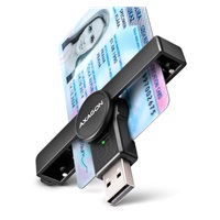 AXAGON CRE-SMPA, USB-A PocketReader čtečka kontaktních karet Smart card (eObčanka)