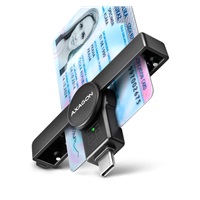 AXAGON CRE-SMPC, USB-C PocketReader čtečka kontaktních karet Smart card (eObčanka)