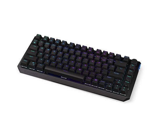 Endorfy herní klávesnice Thock 75% W. Black / bezdrátová / black switch / mechanická / CZ layout / černá RGB