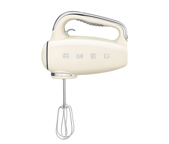 Smeg HMF01CREU ruční mixér, 250 W, 9 programů, časovač, turbo, elektronický tempomat, krémový