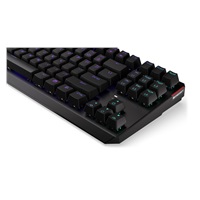 ENDORFY Klávesnice Thock TKL CZ Red, Mechanická, USB, ARGB, černá