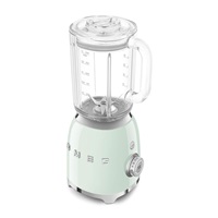 Smeg BLF03PGEU mixér, 800 W, 4 programy, funkce pulse, 18000 RPM, nerezové ostří, Ice crush, 50s Style, pastelově zelený