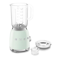 Smeg BLF03PGEU mixér, 800 W, 4 programy, funkce pulse, 18000 RPM, nerezové ostří, Ice crush, 50s Style, pastelově zelený