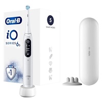 Oral-B iO Series 6 elektrický zubní kartáček, 5 režimů, časovač, tlakový senzor, mobilní aplikace, bílá