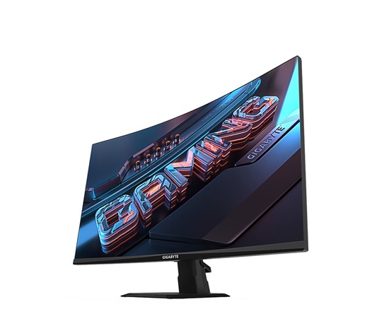 GIGABYTE LCD - 27" Gaming monitor GS27QC, Prohnutý VA 1500R, 2560 x 1440 QHD, 165Hz, 4000:1, 250cd/m2, 1ms, 2xHDMI, 1xDP