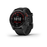 Garmin fenix 7s Solar, Gray/ Black Silicone Band, EU